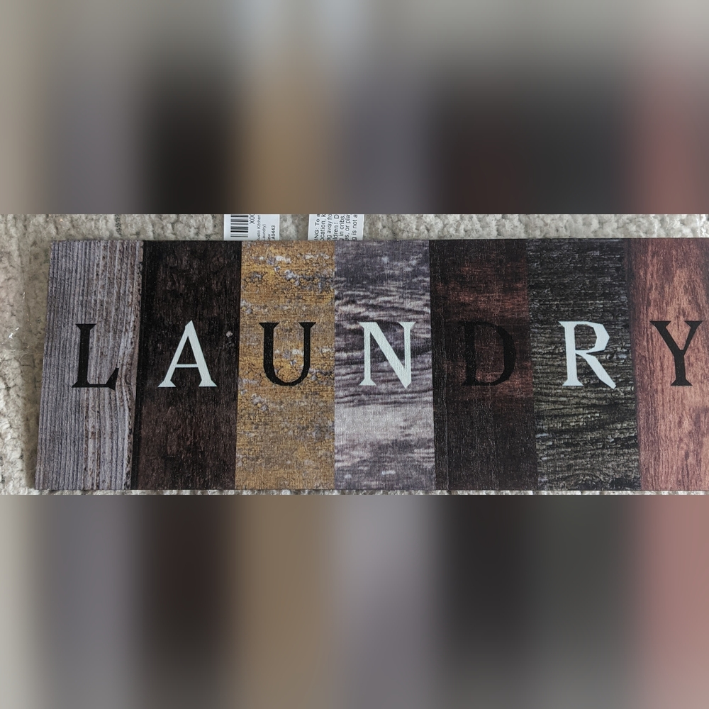 Wooden LAUNDRY Sign